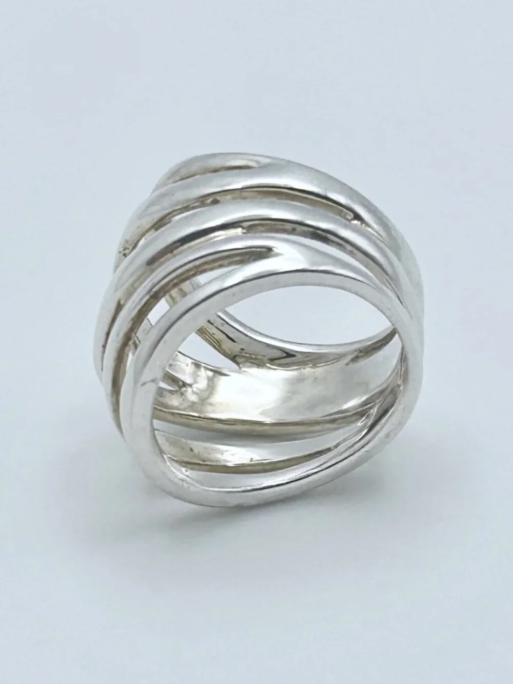 RARE Vintage RLM Sterling Silver Band Knuckle Ring